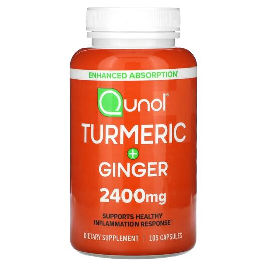 Основное фото товара Экстракт корня куркумы, Turmeric + Ginger 800 mg, 105 капсул