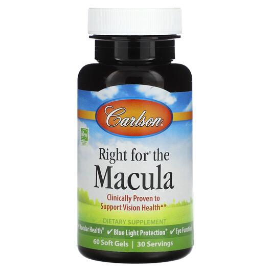 Основное фото товара Поддержка здоровья зрения, Right for the Macula, 60 капсул