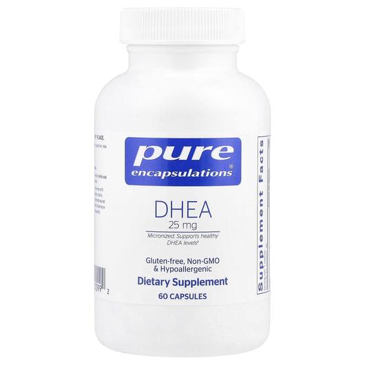 Основное фото товара Pure Encapsulations, Дегидроэпиандростерон, DHEA 25 mg, 60 капсул