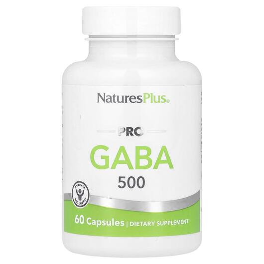Основное фото товара Natures Plus, ГАМК, PRO GABA 500 mg, 60 капсул