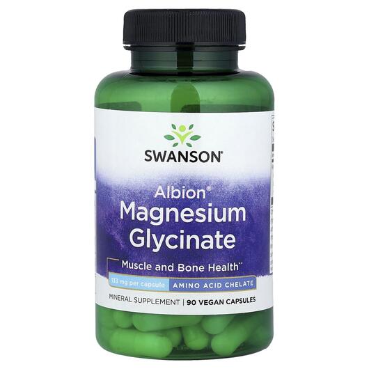 Основное фото товара Магний Глицинат, Albion Magnesium Glycinate 133 mg, 90 капсул