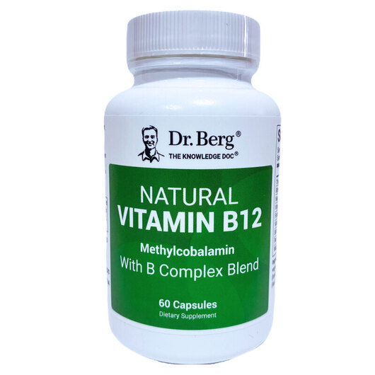 Основное фото товара Natural Vitamin B12 Methylcobalamin, Метилкобаламин B12, 60 капсу
