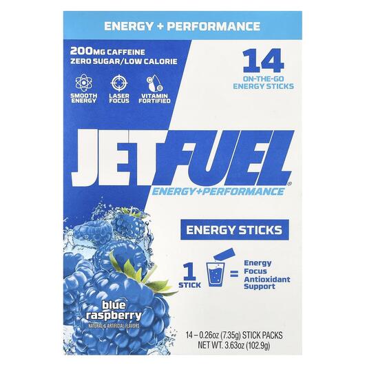 Основне фото товара JetFuel Energy + Performance Energy, Енергетичний напій, 7.35 g E