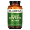 Бычья печень, Grass Fed Beef Liver 500 mg, 180 капсул