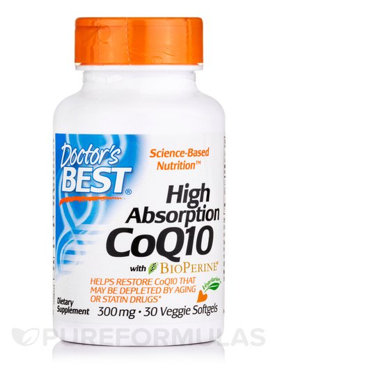 Основное фото товара High Absorption CoQ10 with BioPerine 300, Коэнзим CoQ10, 30 капсу