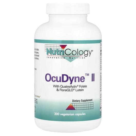 Основное фото товара Nutricology, Поддержка здоровья зрения, OcuDyne II, 200 капсул