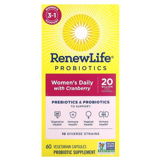Основное фото товара Probiotics Women's Daily with Cranberry, Пробиотики для женщ