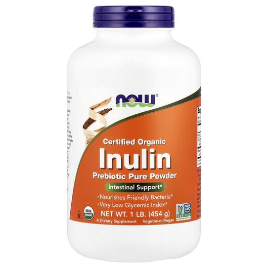 Основное фото товара NOW, Инулин порошок, Inulin Prebiotic Powder, 454 г