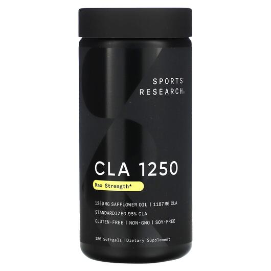 Основное фото товара Линолевая кислота, CLA 1250 Max Potency 1250 mg, 180 капсул