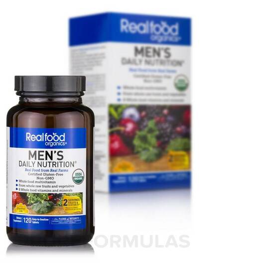 Основне фото товара Realfood Organics For Men, Вітаміни для чоловіків, 120 таблеток