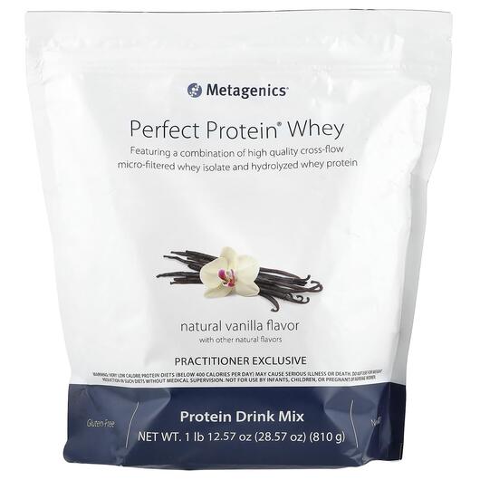 Основное фото товара Metagenics, Протеин, Perfect Protein Whey Natural Vanilla, 810 г