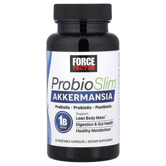 Основное фото товара Force Factor, Аккермансия, ProbioSlim Akkermansia, 60 капсул