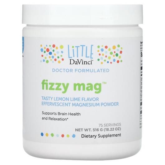 Основное фото товара Магний, Fizzy Mag Effervescent Magnesium Powder Lemon Lime, 516 г