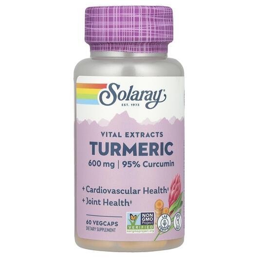 Основное фото товара Куркума 600 мг, Turmeric Root Extract One Daily 600 mg, 60 капсул