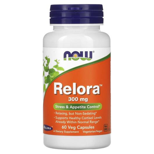 Основное фото товара NOW, Релора 300 мг, Relora 300 mg, 60 капсул