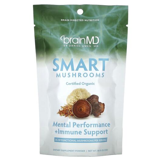 Основное фото товара BrainMD, Грибы, Smart Mushrooms, 90 г