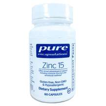 Обзор на Zinc 15 mg Цинк 15 мг Pure 60 капсул Обзор на Zinc 15 mg Цинк 15 мг Pure 60 капсул
