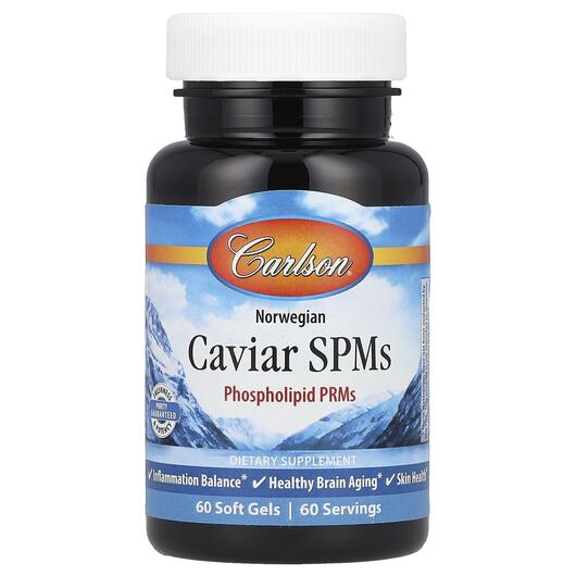 Основное фото товара Carlson, Омега 3, Omega-3s with SPMs, 60 капсул