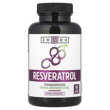Resveratrol Ресвератрол Zhou Nutrition 60 капсул Resveratrol Ресвератрол Zhou Nutrition 60 капсул