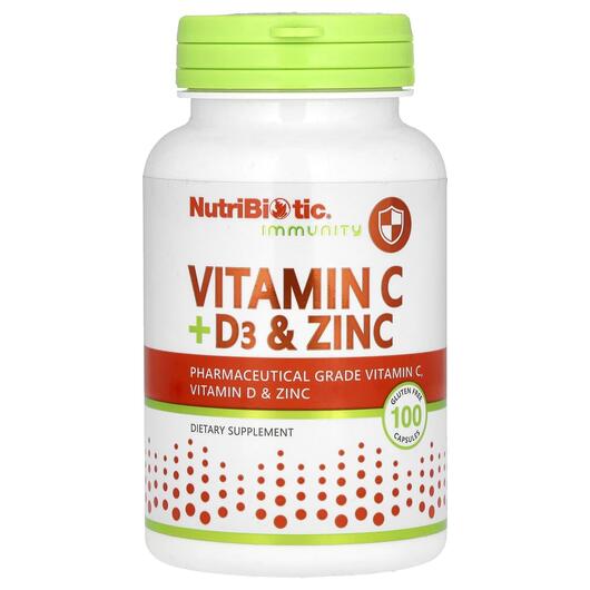 Основное фото товара Витамин C D3 Цинк, Vitamin C + D3 & Zinc, 100 таблеток