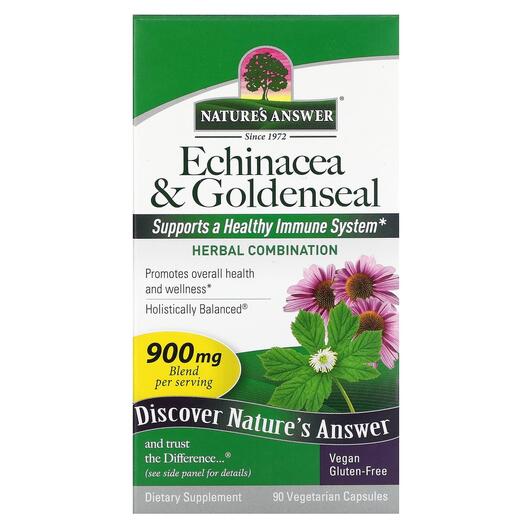 Основное фото товара Эхинацея, Echinacea & Goldenseal 900 mg, 90 капсул