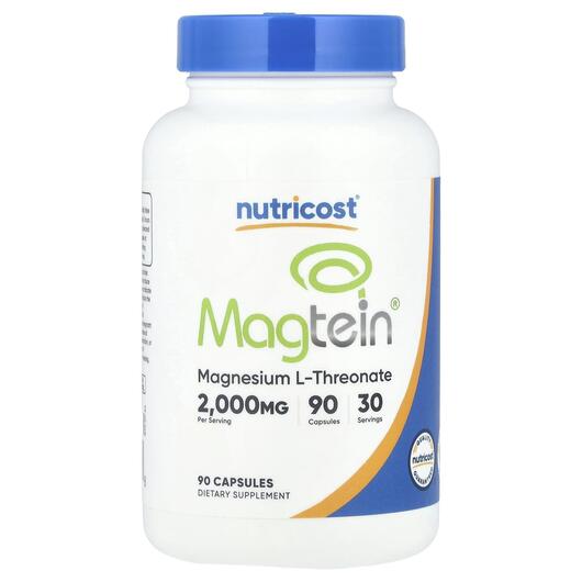 Основное фото товара Магний Треонат, Magtein Magnesium L-Threonate 2000 mg, 90 капсул
