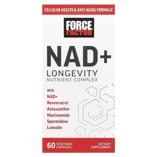 Основное фото товара Никотинамид НАД+, NAD+ Longevity Nutrient Complex, 60 капсул