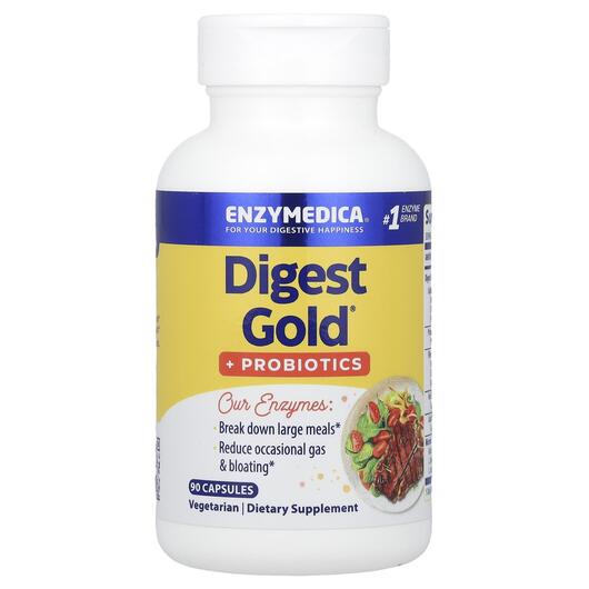 Основное фото товара Ферменты с Пробиотиками, Digest Gold + Probiotics, 90 капсул