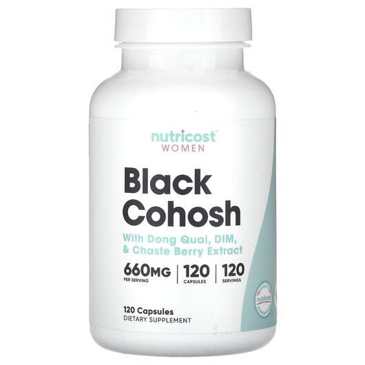 Основное фото товара Клопогон кистевидный, Women Black Cohosh 660 mg, 120 капсул