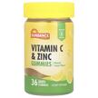 Фото товара Витамин C, Vitamin C & Zinc Gummies Natural Lemon, 36 таблето
