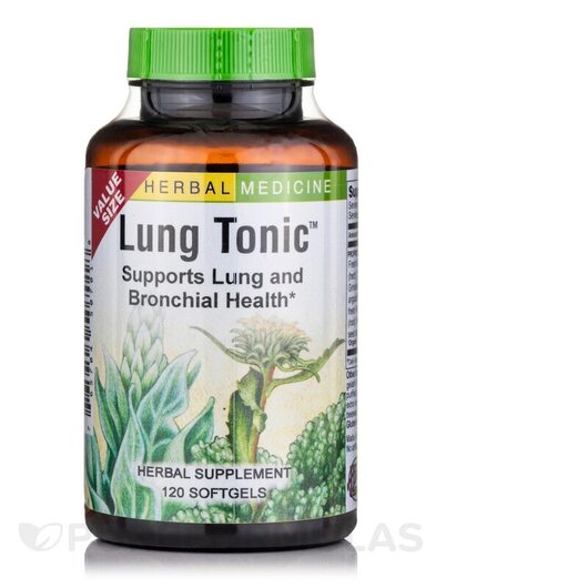 Основное фото товара Herbs Etc., Поддержка органов дыхания, Lung Tonic, 120 капсул