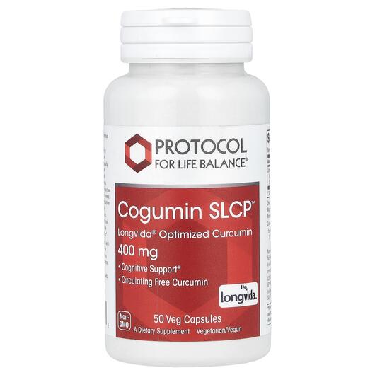 Основное фото товара Оптимизированный куркумин, Cogumin SLCP 400 mg, 50 капсул