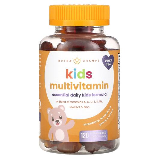 Основное фото товара Kids Multivitamin Strawberry Passionfruit Peach, ПЭА, 120 таблето