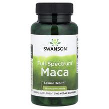 Full Spectrum Maca 500 mg Мака Swanson 100 капсул