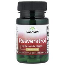 Resveratrol 5 mg Ресвератрол Swanson 60 капсул
