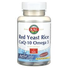Red Yeast Rice CoQ-10 Omega 3 Красный дрожжевой рис KAL
