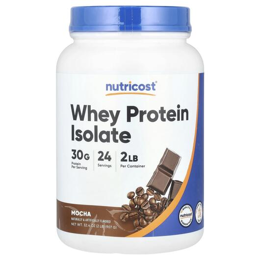 Основное фото товара Nutricost, Протеин Изолят, Whey Protein Isolate Mocha, 907 г