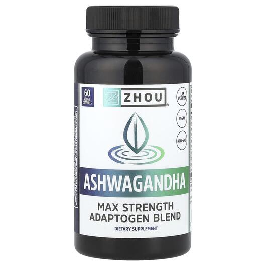Основное фото товара Ашваганда, Ashwagandha Max Strength 1200 mg, 60 капсул