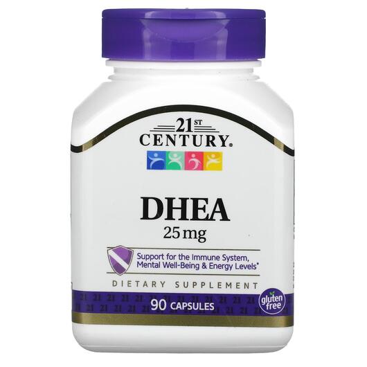 Основное фото товара 21st Century, Дегидроэпиандростерон, DHEA 25 mg, 90 капсул