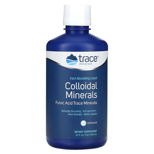 Основное фото товара Trace, Минеральные добавки, Collodial Minerals Unflavored, 946 мл