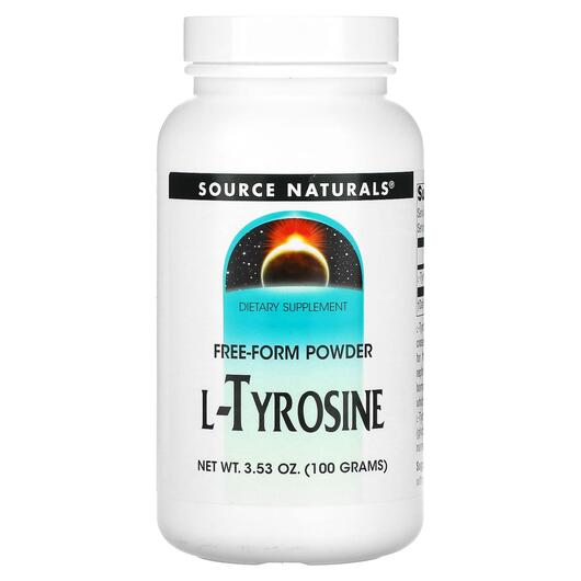 Основное фото товара Source Naturals, L-Тирозин, L-Tyrosine Free-Form, 100 г