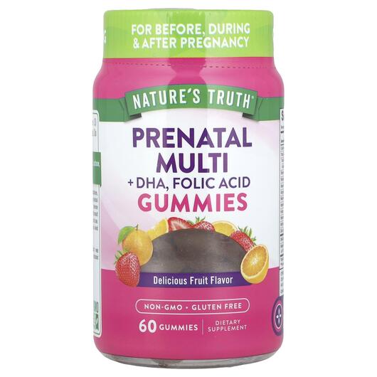 Основное фото товара Prenatal Multi + DHA Folic Acid, Витамины для беременных, 60 табл