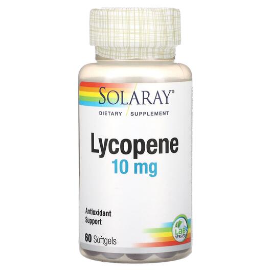 Основное фото товара Solaray, Ликопин, Lycopene 10 mg, 60 капсул