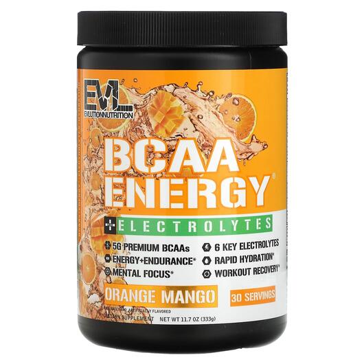 Основное фото товара БЦАА, BCAA Energy Plus Electrolytes Orange Mango, 333 г