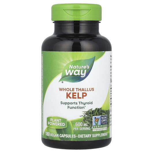 Основное фото товара Nature's Way, Келп 600 мг, Kelp 600 mg, 180 капсул