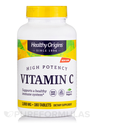 Основное фото товара Healthy Origins, Витамин C, Vitamin C 1000 mg, 180 таблеток
