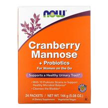 Cranberry Mannose + Probiotics Клюква NOW Foods 6 г