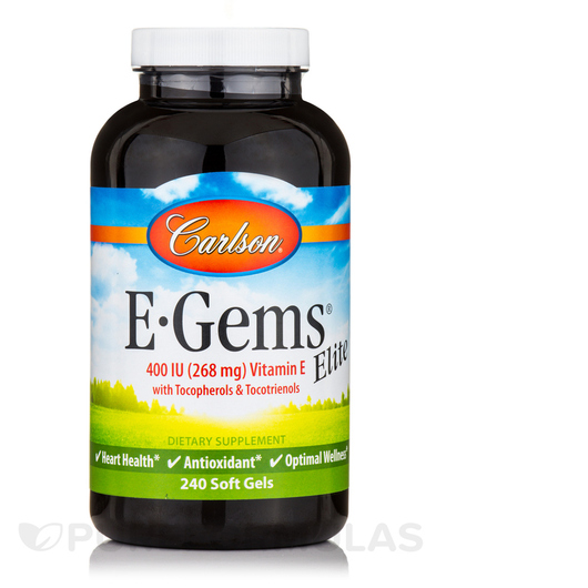 Основное фото товара Витамин E Токоферолы, E-Gems Elite 400 IU 268 mg, 240 капсул