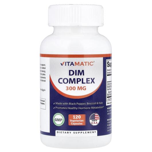 Основне фото товара Vitamatic, Dim Complex, Дііндолілметан, 120 капсул