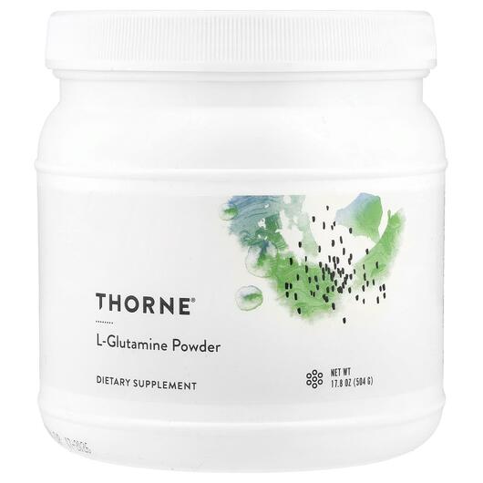 Основное фото товара Thorne, L-Глутамин, L-Glutamine Powder, 513 г